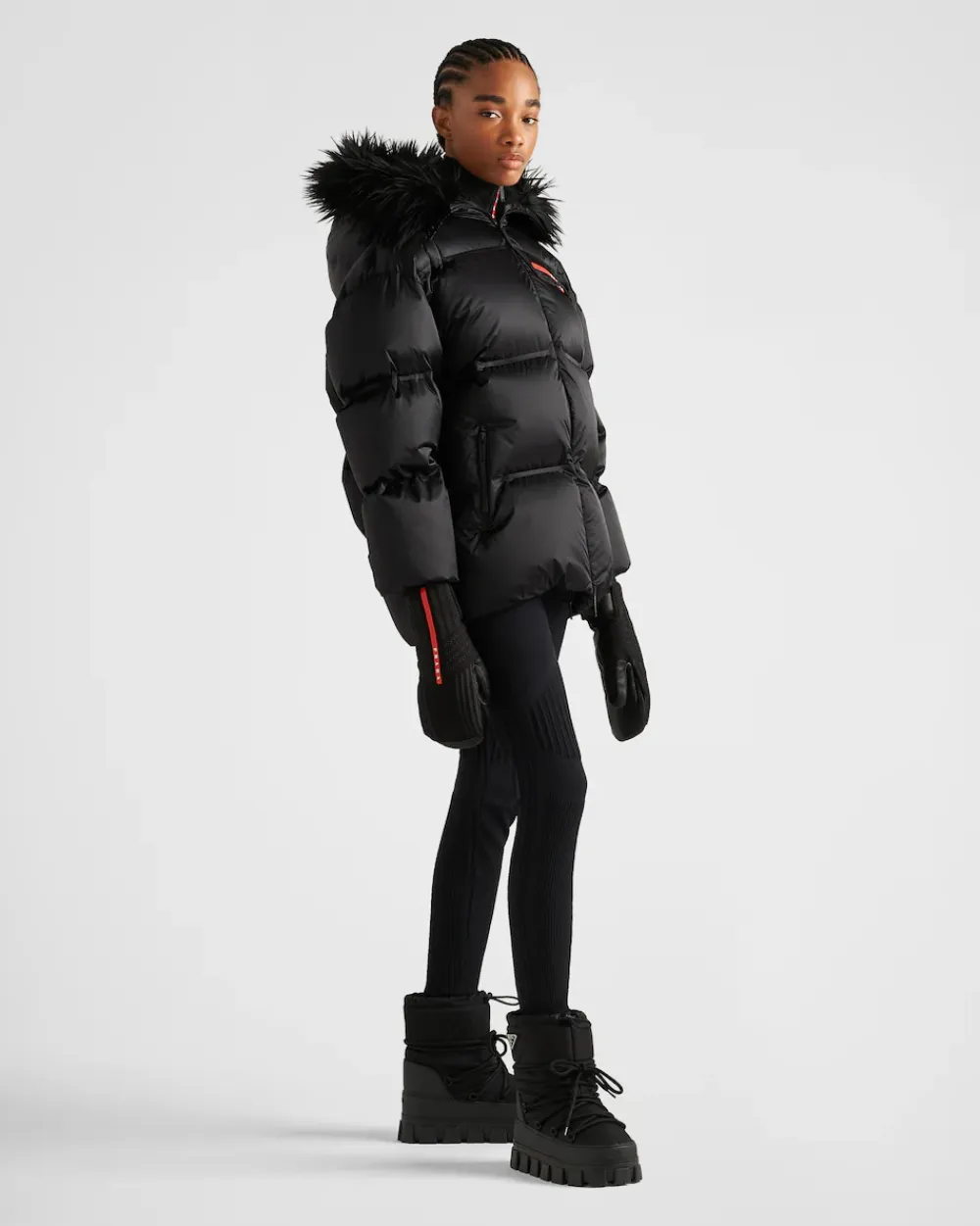 Mujer Prada ROPA^Chaqueta De Plumón Y Re-nylon Técnico