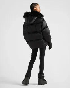 Mujer Prada ROPA^Chaqueta De Plumón Y Re-nylon Técnico