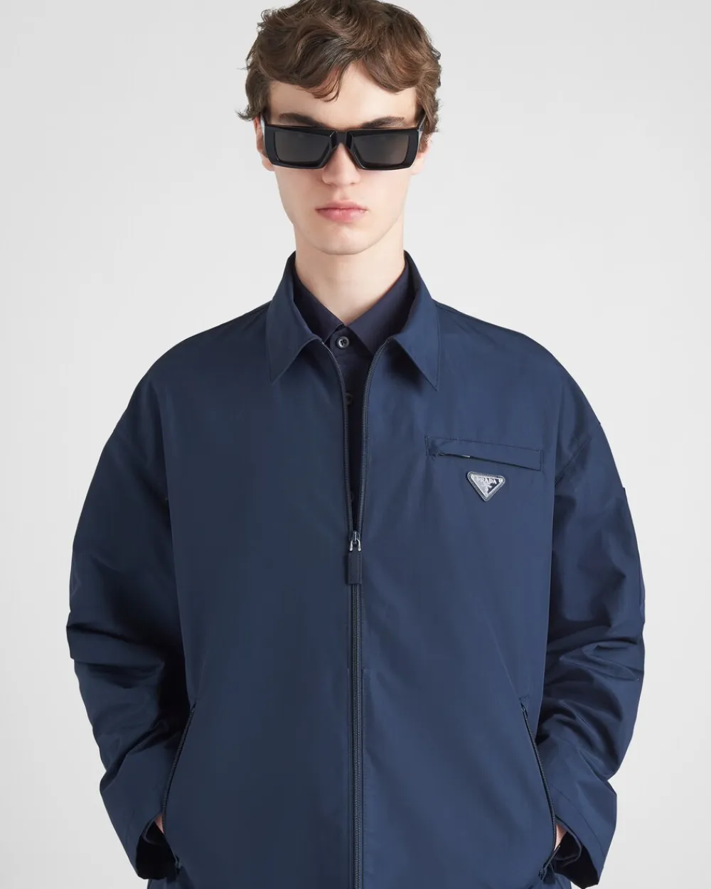 Hombre Prada ROPA DE ABRIGO^Chaqueta De Popelín Técnico