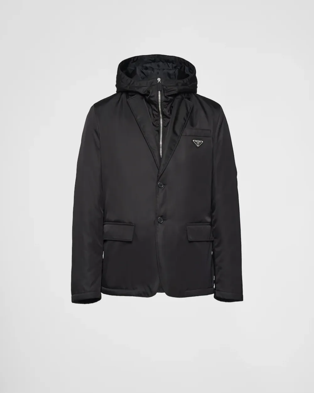 Hombre Prada CHAQUETAS Y ABRIGOS^Chaqueta De Re-nylon Con Cruzado Simple