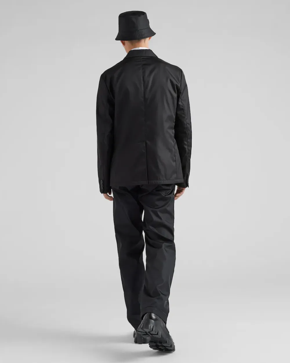 Prada COLECCIÓN MASCULINA^Chaqueta De Re-nylon Con Cruzado Simple