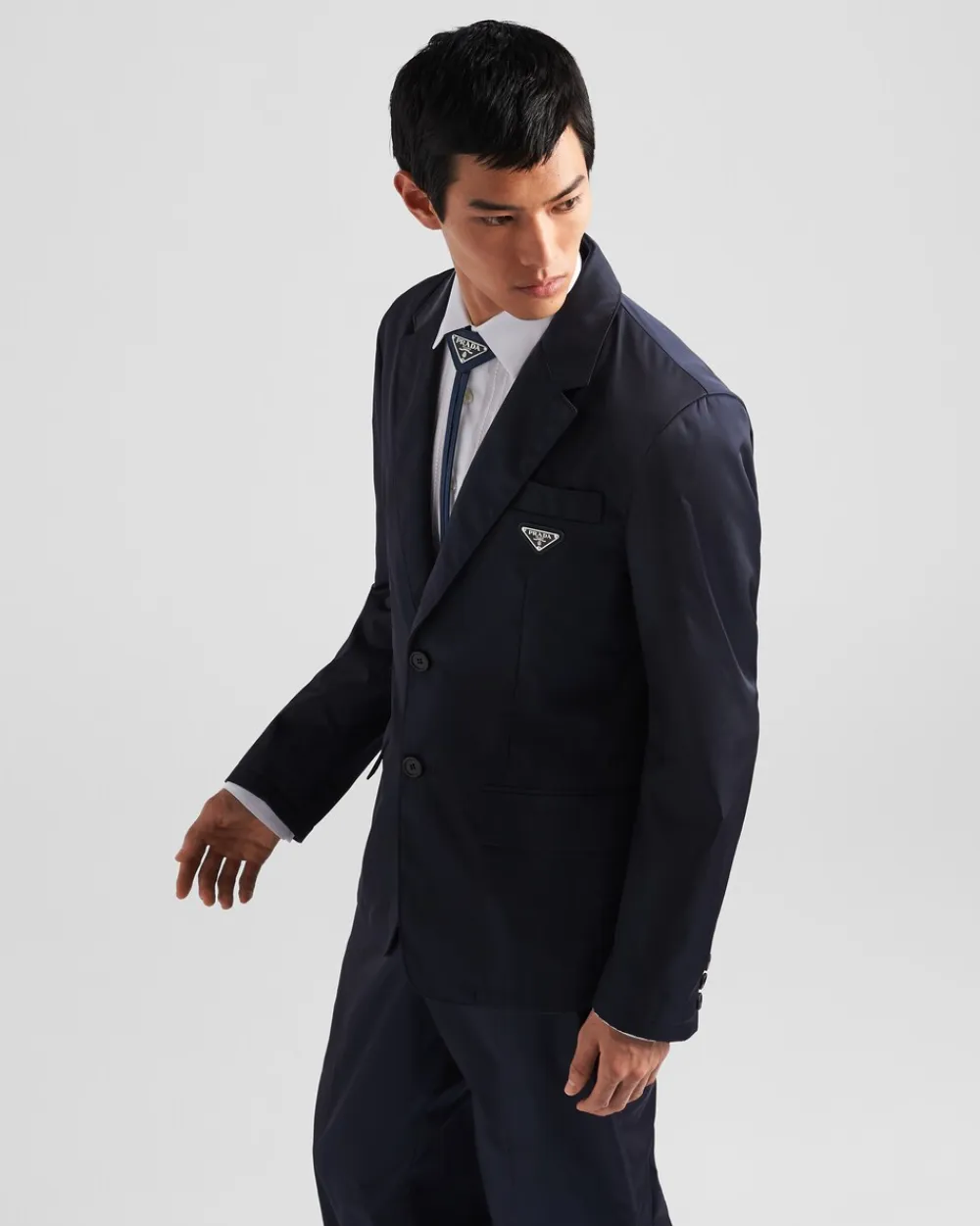 Hombre Prada COLECCIÓN MASCULINA|CHAQUETAS Y ABRIGOS^Chaqueta De Re-nylon Con Cruzado Simple