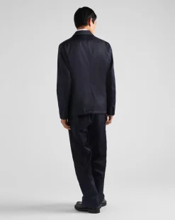 Hombre Prada COLECCIÓN MASCULINA|CHAQUETAS Y ABRIGOS^Chaqueta De Re-nylon Con Cruzado Simple