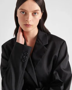 Mujer Prada COLECCIÓN FEMENINA|CHAQUETAS Y ABRIGOS^Chaqueta De Re-nylon De Botonadura Simple