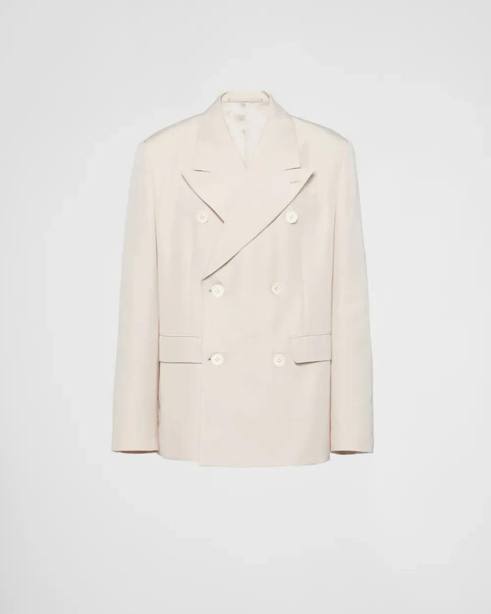 Hombre Prada CHAQUETAS Y ABRIGOS^Chaqueta De Seda De Botonadura Doble