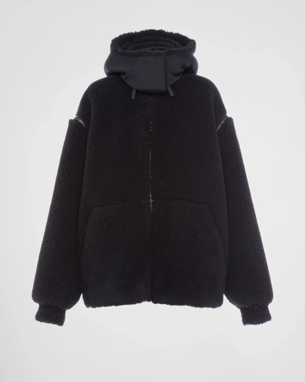 Mujer Prada ROPA^Chaqueta Doble Forro Polar Y Tejido Técnico