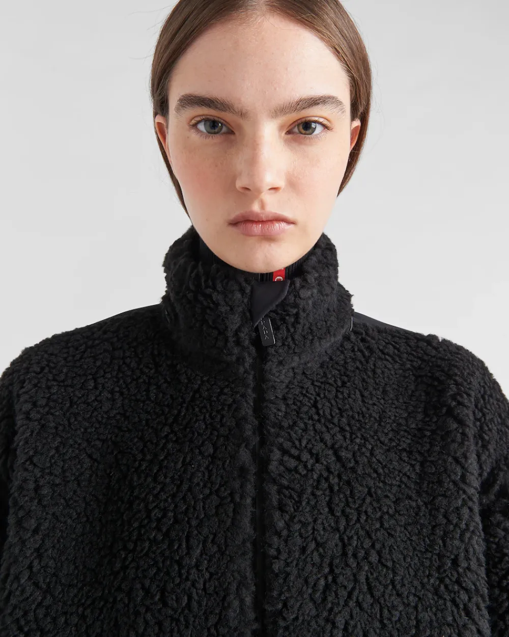 Mujer Prada ROPA^Chaqueta Doble Forro Polar Y Tejido Técnico