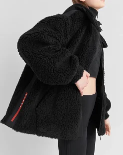 Mujer Prada ROPA^Chaqueta Doble Forro Polar Y Tejido Técnico