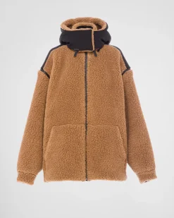 Mujer Prada ROPA^Chaqueta Doble Forro Polar Y Tejido Técnico