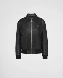 Mujer Prada ROPA DE PIEL^Chaqueta En Piel De Napa