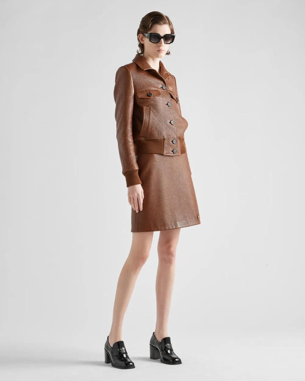 Mujer Prada ROPA DE PIEL^Chaqueta En Piel De Napa