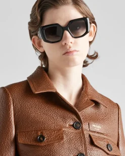 Mujer Prada ROPA DE PIEL^Chaqueta En Piel De Napa