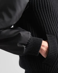 Hombre Prada TEJIDOS DE PUNTO^Chaqueta Reversible De Cachemir Y Re-nylon