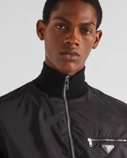 Hombre Prada TEJIDOS DE PUNTO^Chaqueta Reversible De Lana Y Re-nylon
