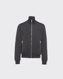 Hombre Prada TEJIDOS DE PUNTO^Chaqueta Reversible De Lana Y Re-nylon