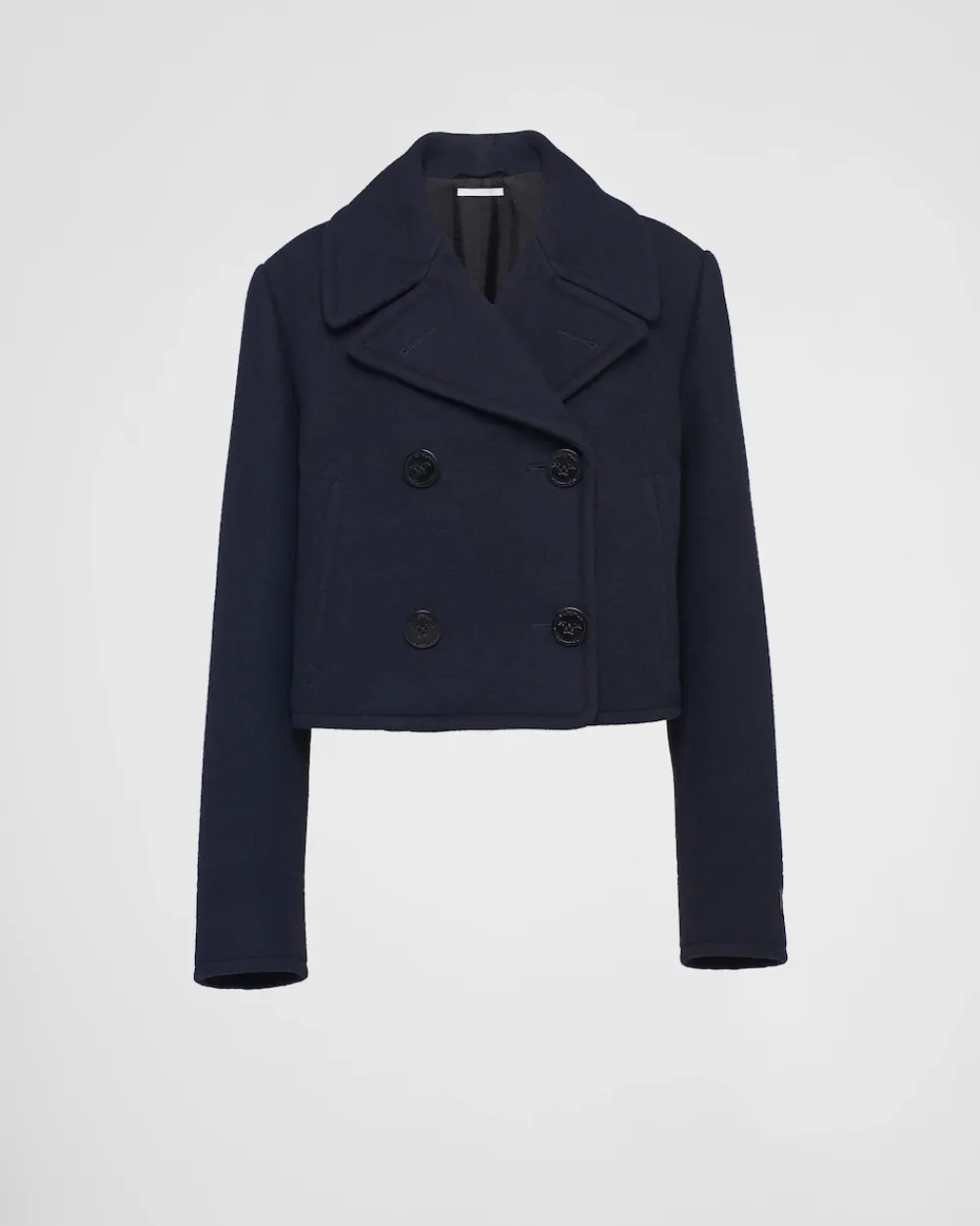 Mujer Prada CHAQUETAS Y ABRIGOS^Chaquetón De Paño De Botonadura Doble