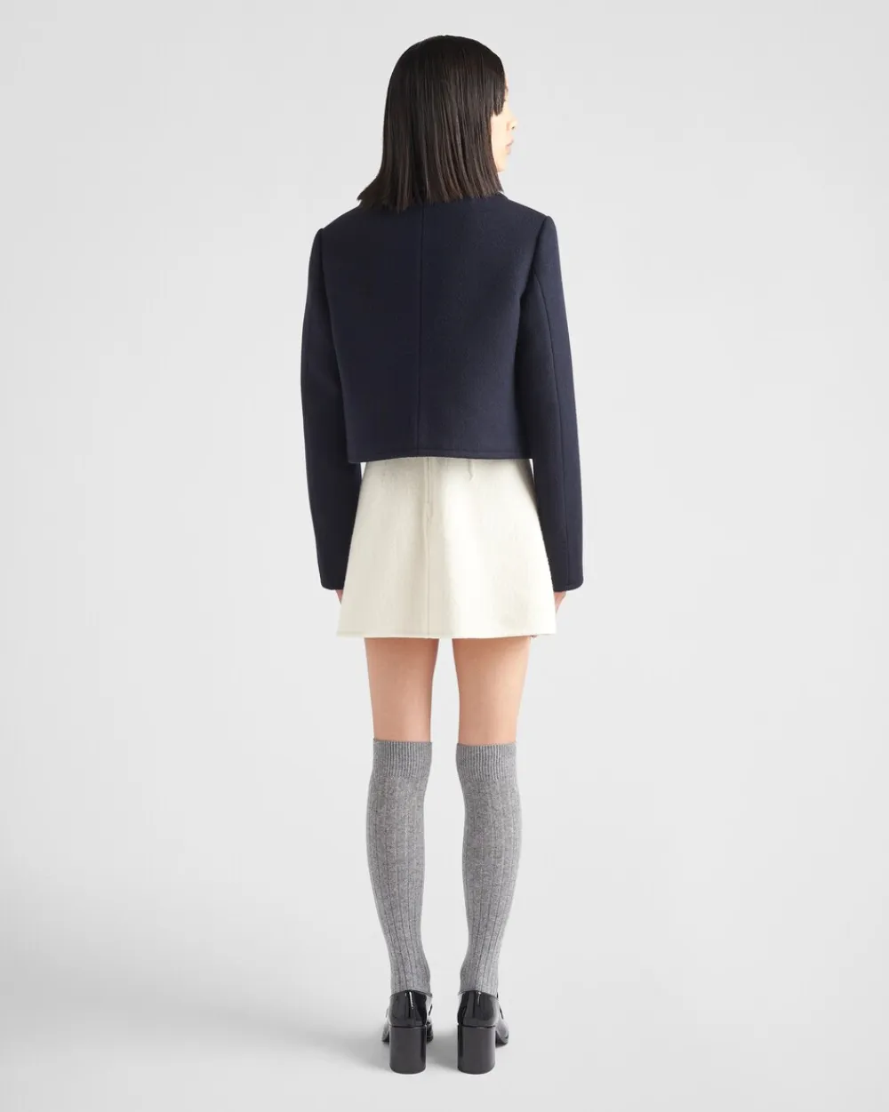 Mujer Prada CHAQUETAS Y ABRIGOS^Chaquetón De Paño De Botonadura Doble