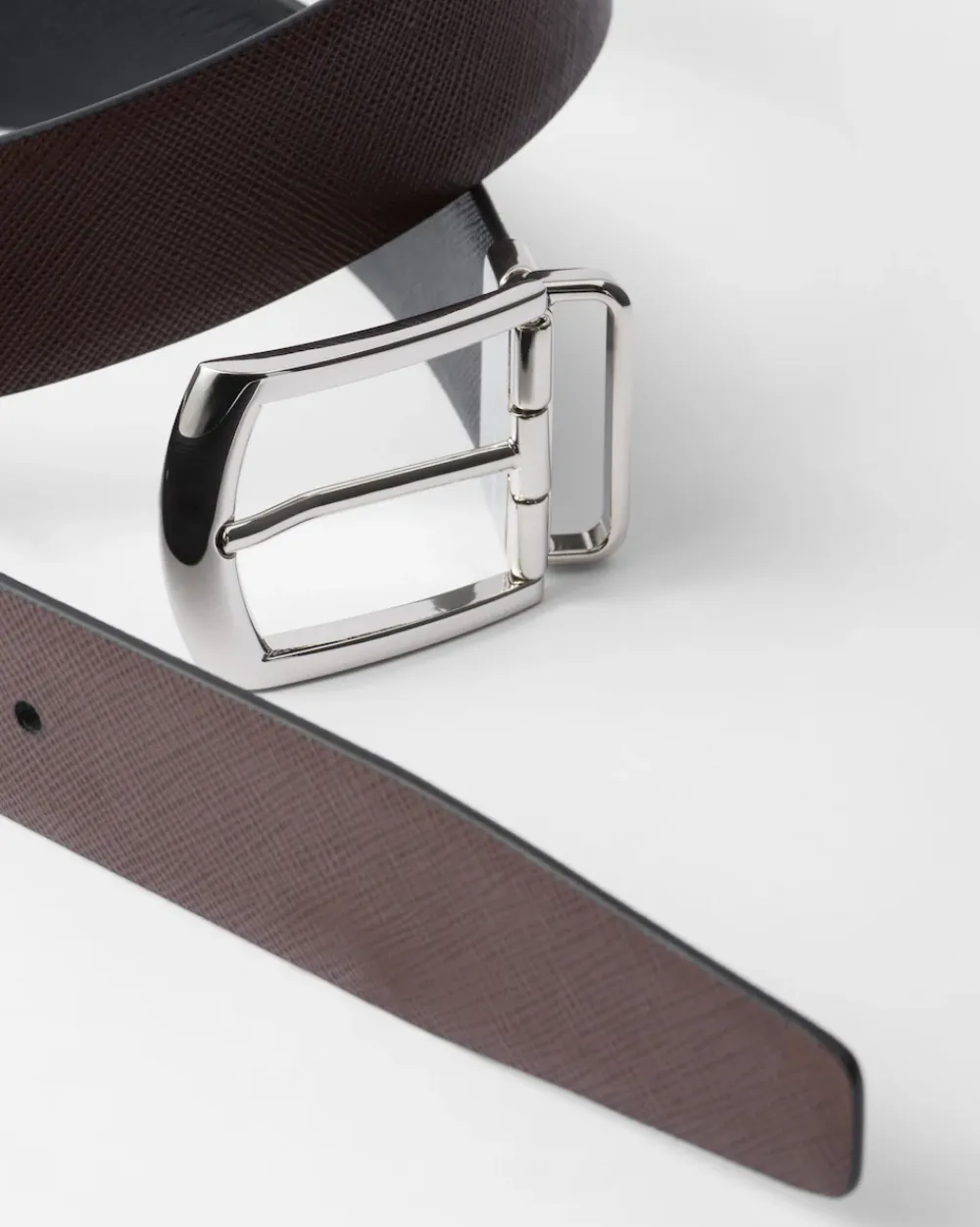Hombre Prada CINTURONES^Cinturón Reversible De Piel Saffiano