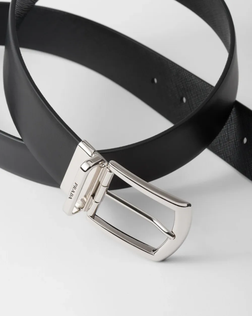 Hombre Prada CINTURONES^Cinturón Reversible De Piel Y Piel Saffiano