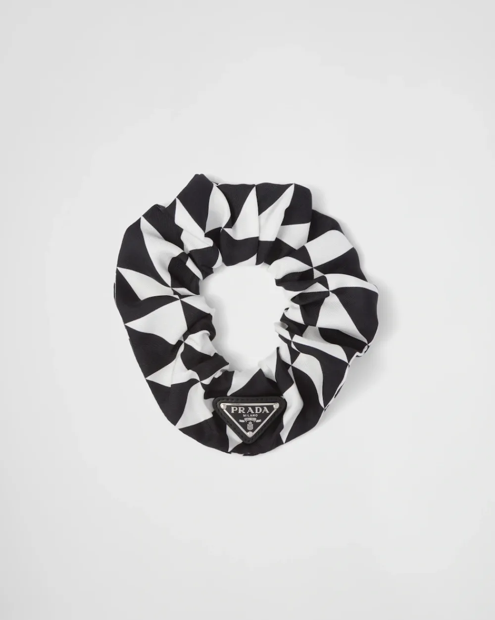 Mujer Prada DIADEMAS Y ACCESORIOS PARA EL PELO^Coletero De Sarga Estampada