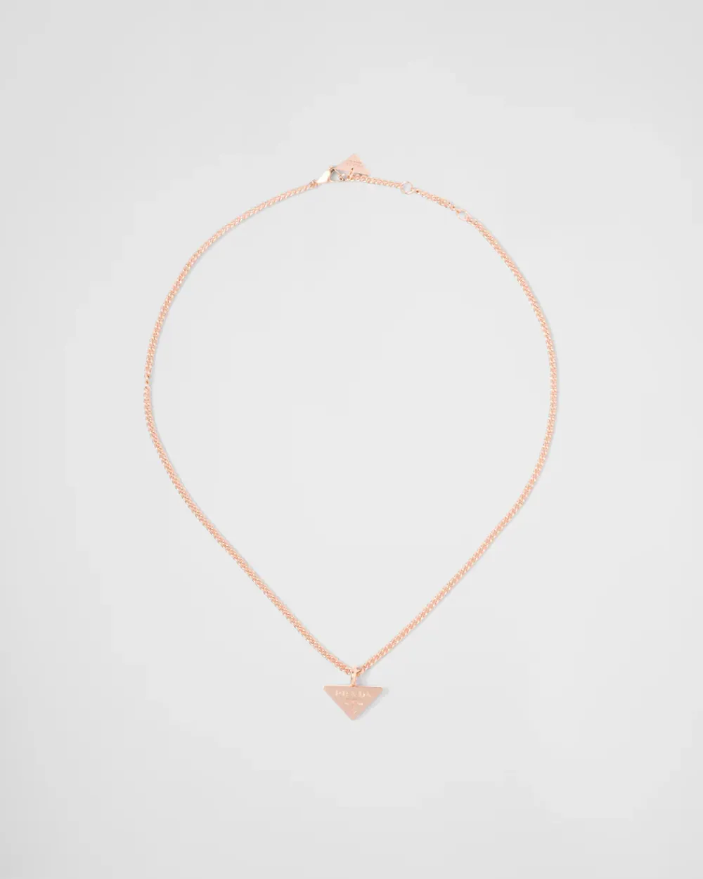 Mujer Prada COLECCIÓN DE JOYERÍA ELEGANTE^Collar Con Colgante Eternal Gold De Oro Rosa