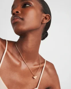 Mujer Prada COLECCIÓN DE JOYERÍA ELEGANTE^Collar Con Colgante Eternal Gold De Oro Rosa