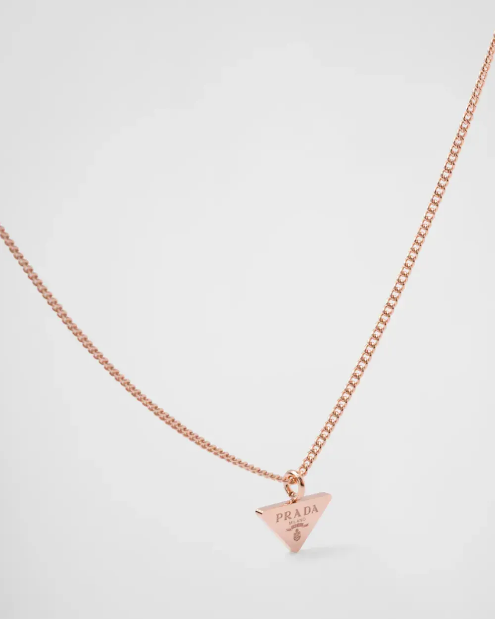 Mujer Prada COLECCIÓN DE JOYERÍA ELEGANTE^Collar Con Colgante Eternal Gold De Oro Rosa