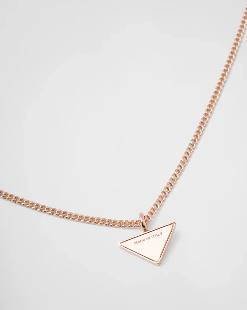 Mujer Prada COLECCIÓN DE JOYERÍA ELEGANTE^Collar Con Colgante Eternal Gold De Oro Rosa