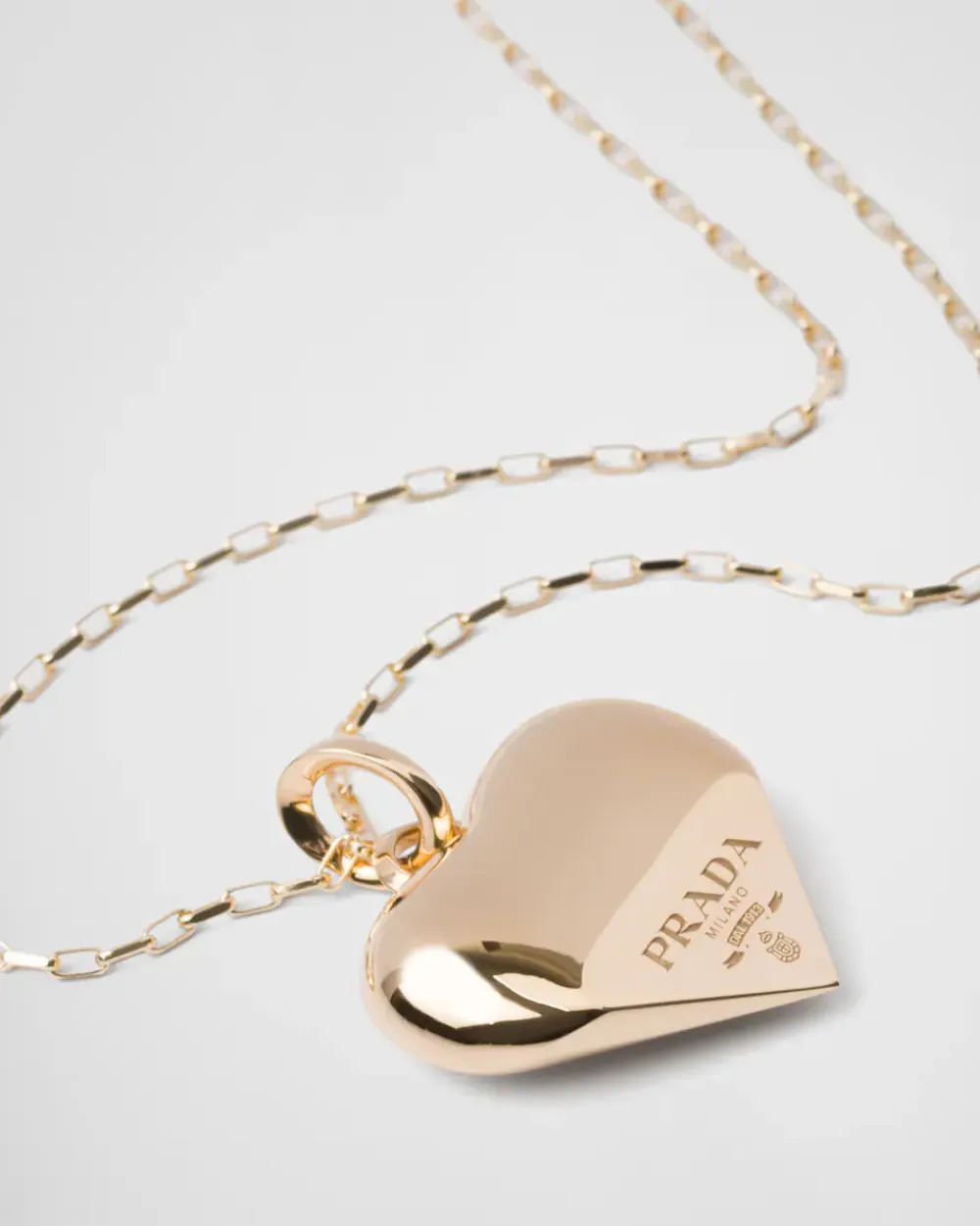 Mujer Prada COLECCIÓN DE JOYERÍA ELEGANTE^Collar Con Colgante Mediano Eternal Gold De Oro Amarillo