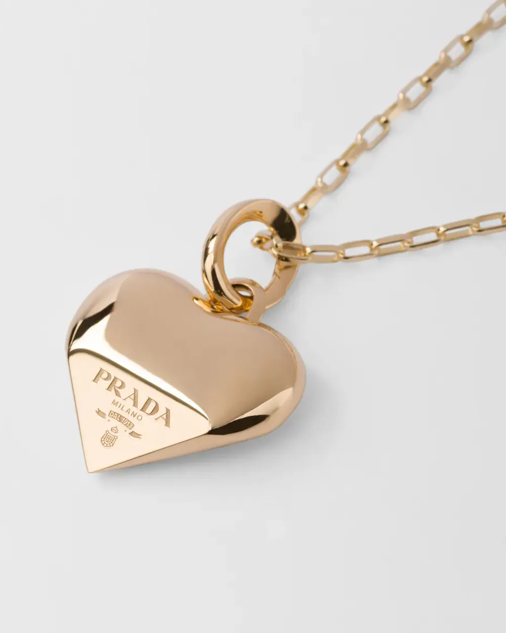 Hombre Prada COLECCIÓN DE JOYERÍA ELEGANTE^Collar Con Colgante Pequeño Eternal Gold De Oro Amarillo