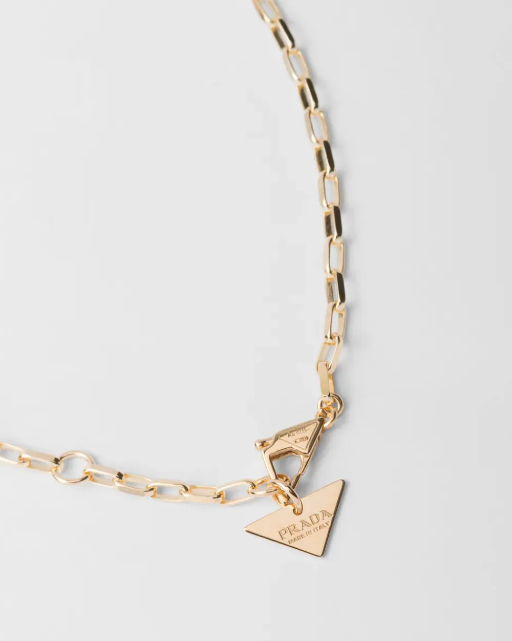 Hombre Prada COLECCIÓN DE JOYERÍA ELEGANTE^Collar Con Colgante Pequeño Eternal Gold De Oro Amarillo