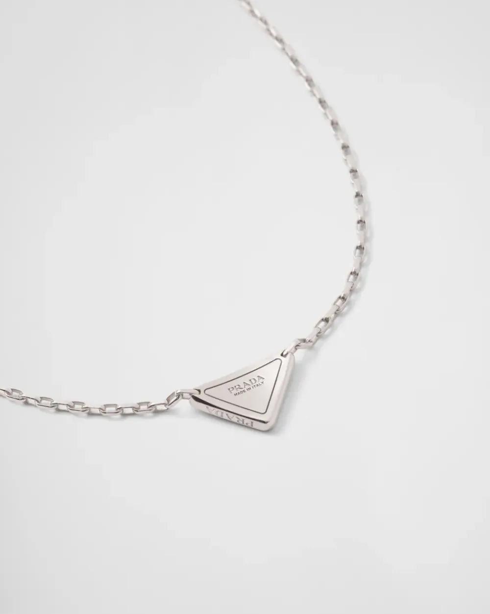 Mujer/Hombre Prada COLECCIÓN DE JOYERÍA ELEGANTE|COLECCIÓN DE JOYERÍA ELEGANTE^Collar Con Minicolgante Triangular Eternal Gold En Oro Blanco Y Diamantes