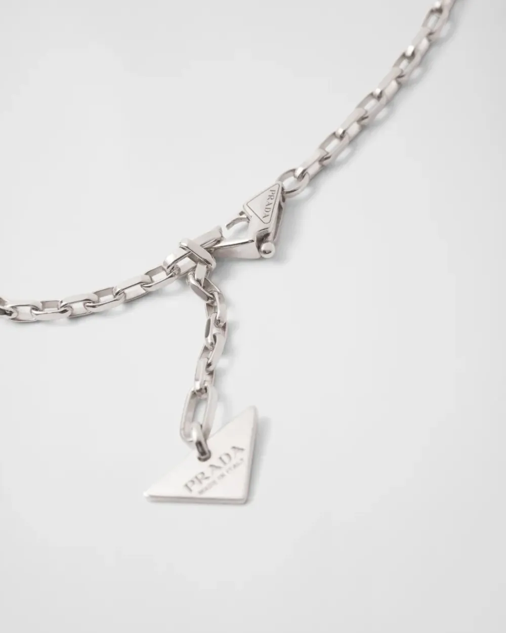 Mujer/Hombre Prada COLECCIÓN DE JOYERÍA ELEGANTE|COLECCIÓN DE JOYERÍA ELEGANTE^Collar Con Minicolgante Triangular Eternal Gold En Oro Blanco Y Diamantes