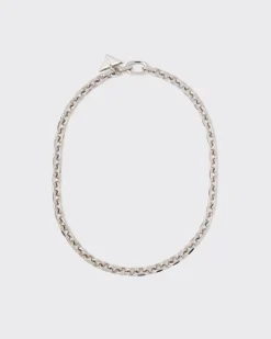 Hombre Prada JOYAS DE PLATA^Collar De Joyas En Cadena