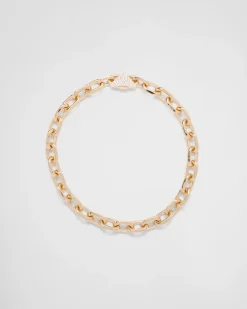 Mujer Prada COLECCIÓN DE JOYERÍA ELEGANTE^Collar Eternal Gold De Oro Y Diamantes