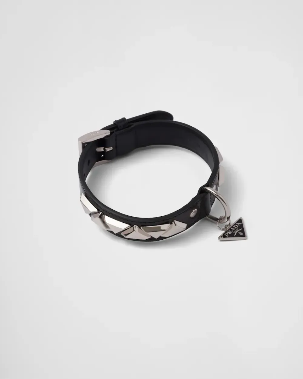 Mujer/Hombre Prada ACCESORIOS PARA MASCOTAS|ACCESORIOS PARA MASCOTAS^Collar Para Mascotas De Piel Con Tachuelas
