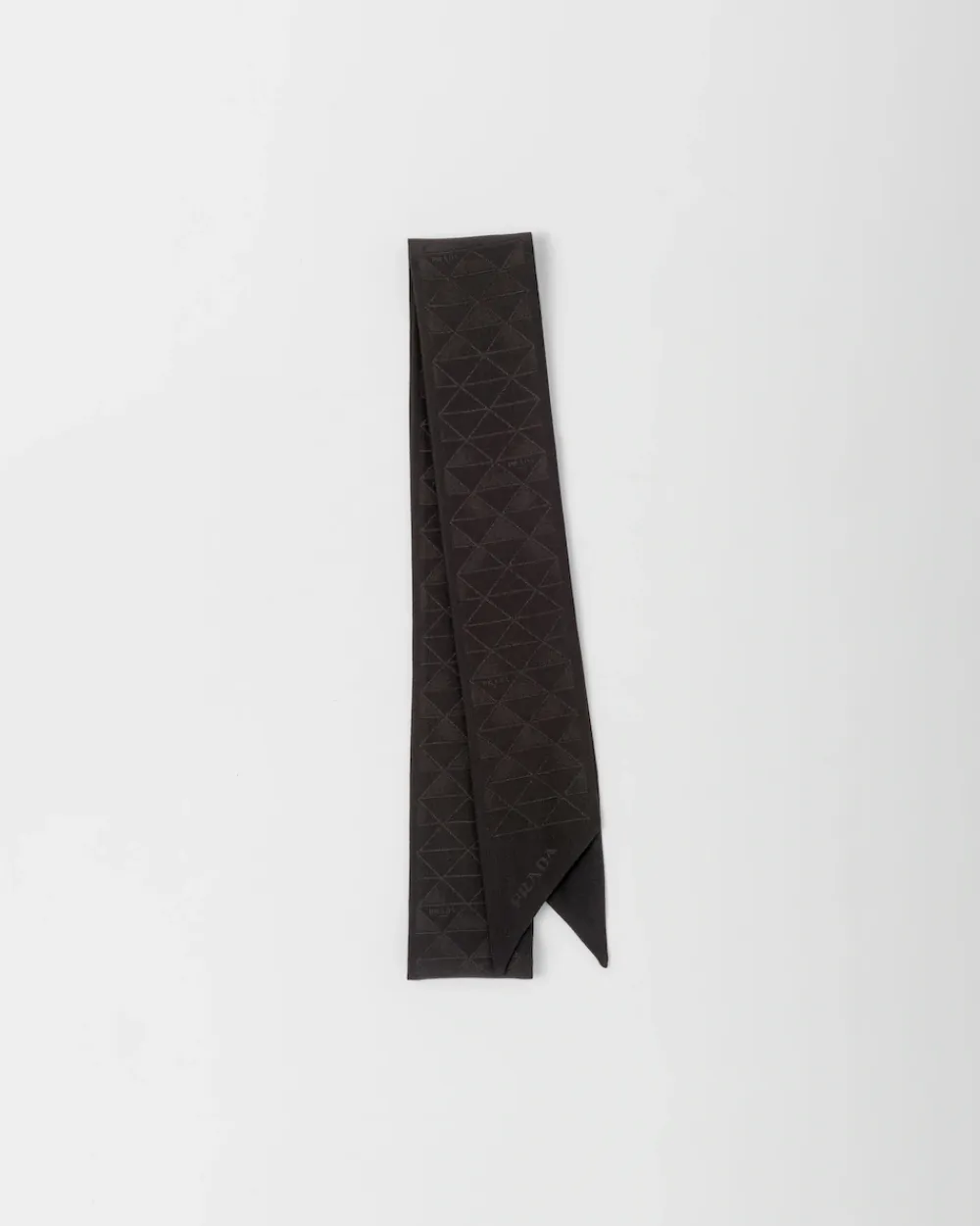 Mujer Prada BUFANDAS Y PAÑUELOS^Corbata De Jacquard De Crepé De China