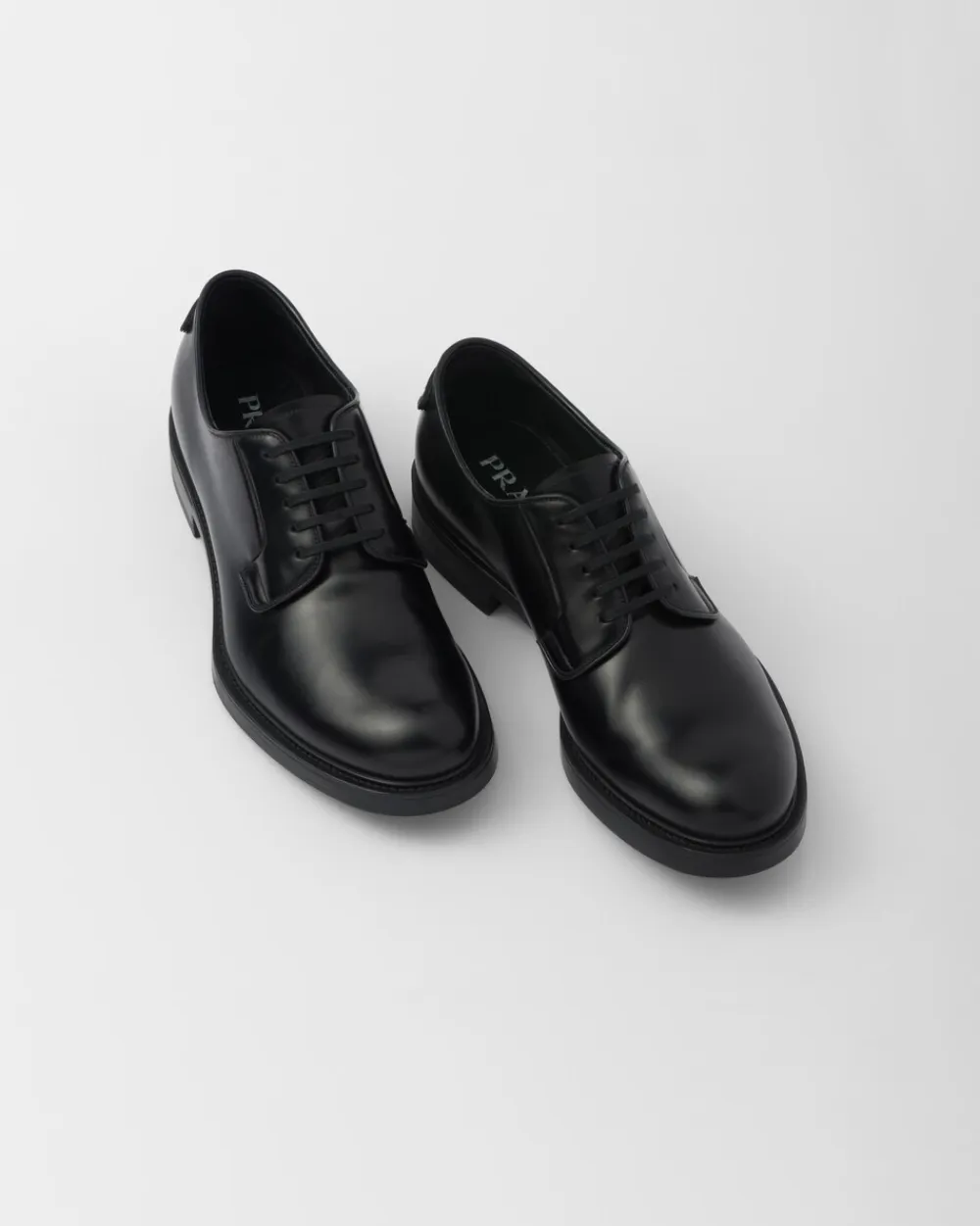Hombre Prada ZAPATOS CON CORDONES^Cordones De Piel Cepillada