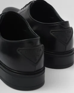 Hombre Prada ZAPATOS CON CORDONES^Cordones De Piel Cepillada
