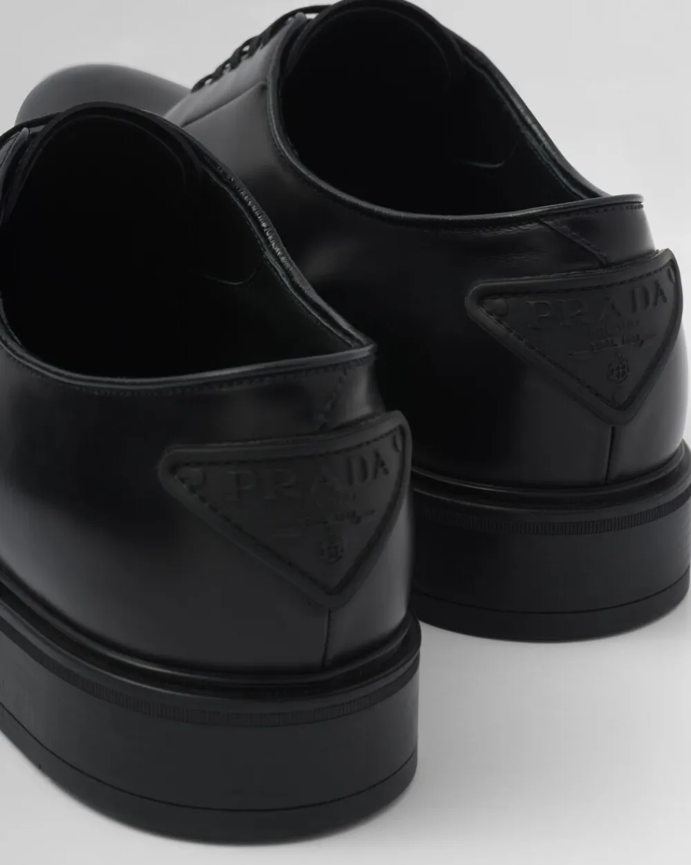 Hombre Prada ZAPATOS CON CORDONES^Cordones De Piel Cepillada