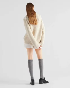 Mujer Prada TEJIDOS DE PUNTO^Cárdigan De Alpaca