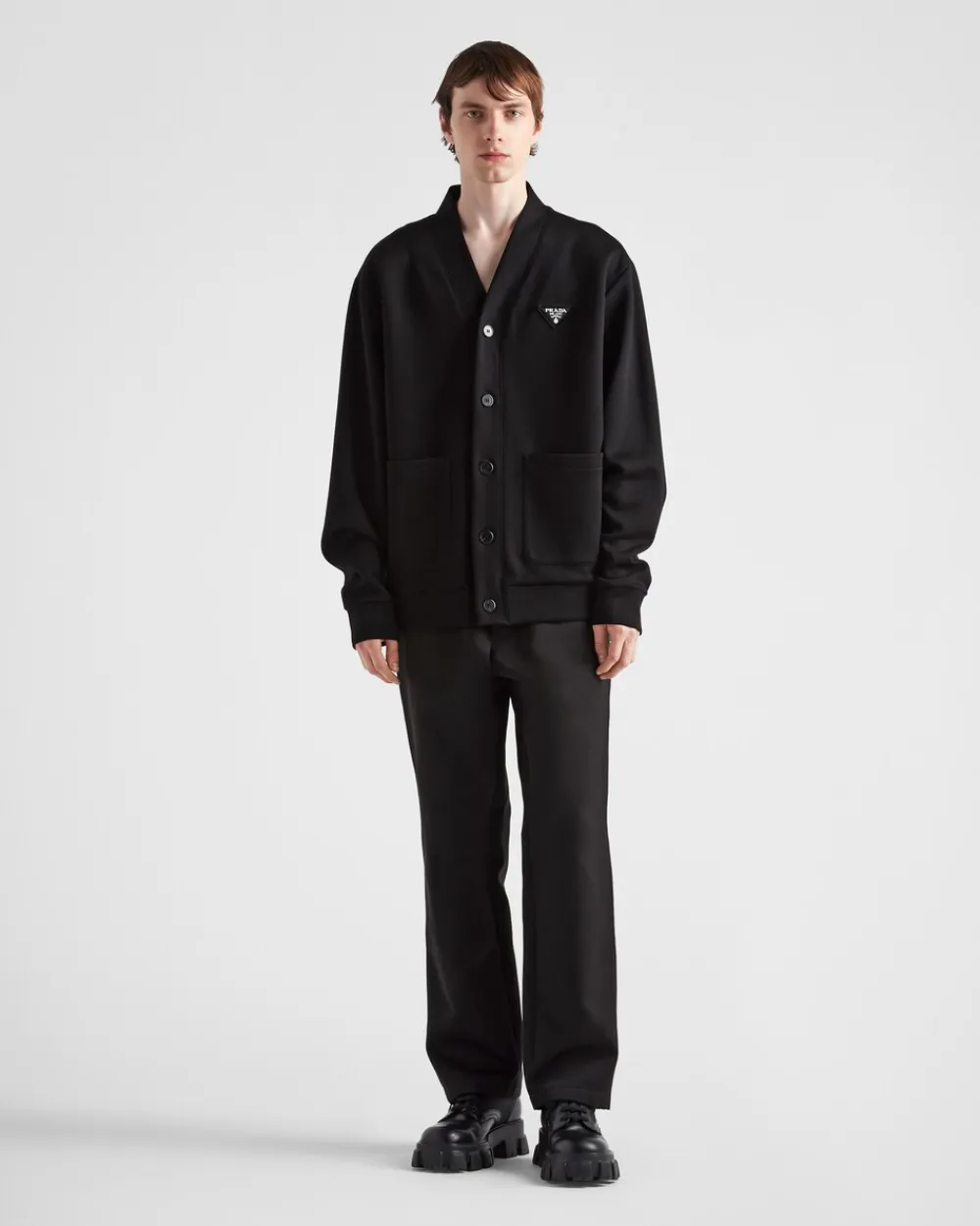 Hombre Prada ROPA DEPORTIVA Y SUDADERAS^Cárdigan De Felpa De Algodón