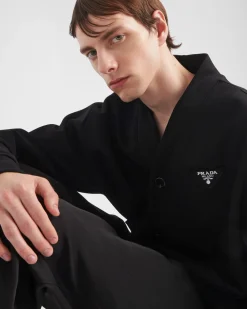 Hombre Prada ROPA DEPORTIVA Y SUDADERAS^Cárdigan De Felpa De Algodón