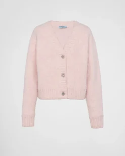 Mujer Prada TEJIDOS DE PUNTO^Cárdigan De Lana Shetland