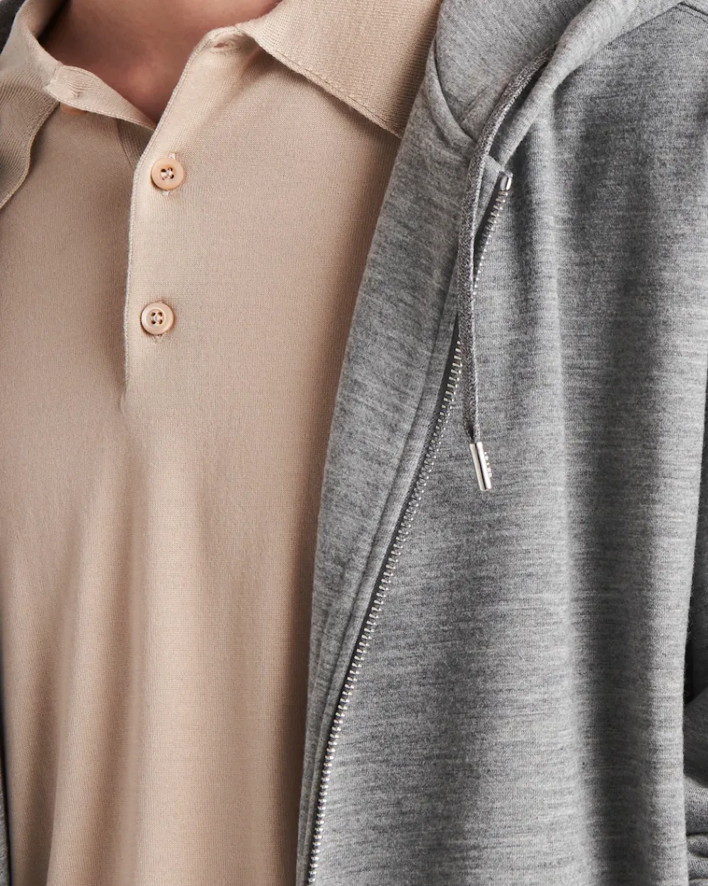 Hombre Prada ROPA DEPORTIVA Y SUDADERAS^Cárdigan En Mezcla De Cachemir Con Capucha