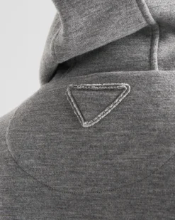 Hombre Prada ROPA DEPORTIVA Y SUDADERAS^Cárdigan En Mezcla De Cachemir Con Capucha