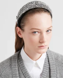 Mujer Prada DIADEMAS Y ACCESORIOS PARA EL PELO^Diadema De Satén