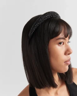 Mujer Prada DIADEMAS Y ACCESORIOS PARA EL PELO^Diadema De Satén Ornamentada
