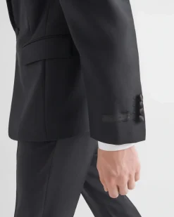 Hombre Prada TRAJES^Esmoquin De Cruzado Simple De Lana Y Mohair