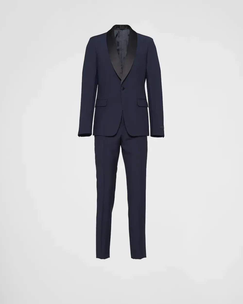 Hombre Prada TRAJES^Esmoquin De Cruzado Simple De Lana Y Mohair